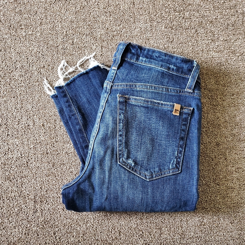 Joe's jeans distressed ankle skinny jeans
